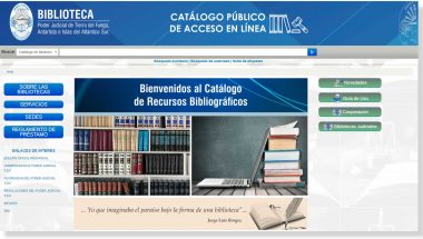 El Poder Judicial dispone de un nuevo Catálogo Bibliográfico on-line
