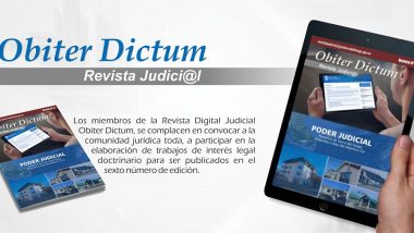 La Revista Judicial digital » Obiter Dictum» invita a participar de su edición Número 6