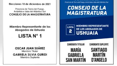 Consejo de la Magistratura: Oficializan boletas de las listas de Ushuaia que se utilizarán en elecciones